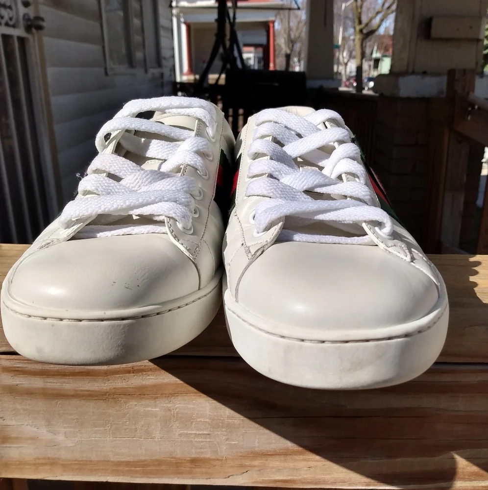 GUCCI ACE SNEAKER WITH GG APPLE - Picture 3 of 7